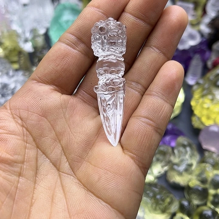 水晶摆件未镶嵌荟*吊坠