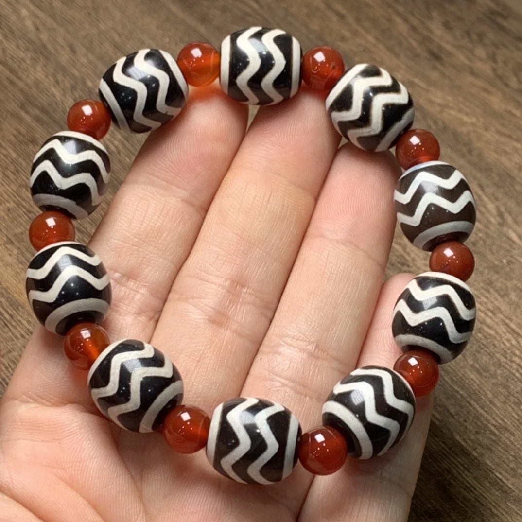 精品老玛瑙项链吊坠