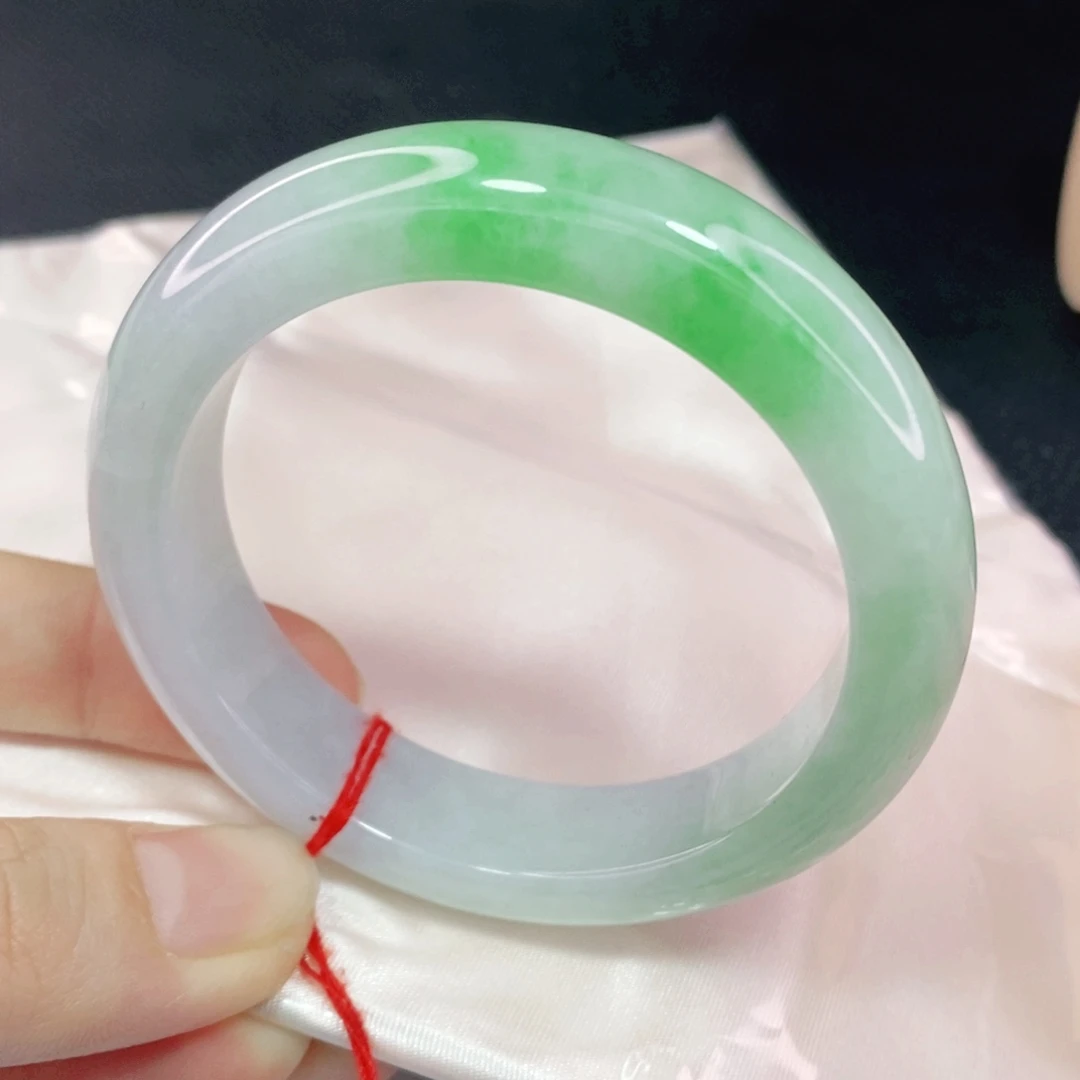 未镶嵌手镯翡翠53.6正圈