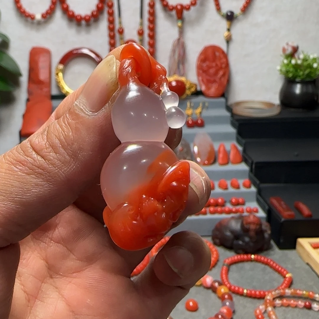 南红玛瑙未镶嵌手链