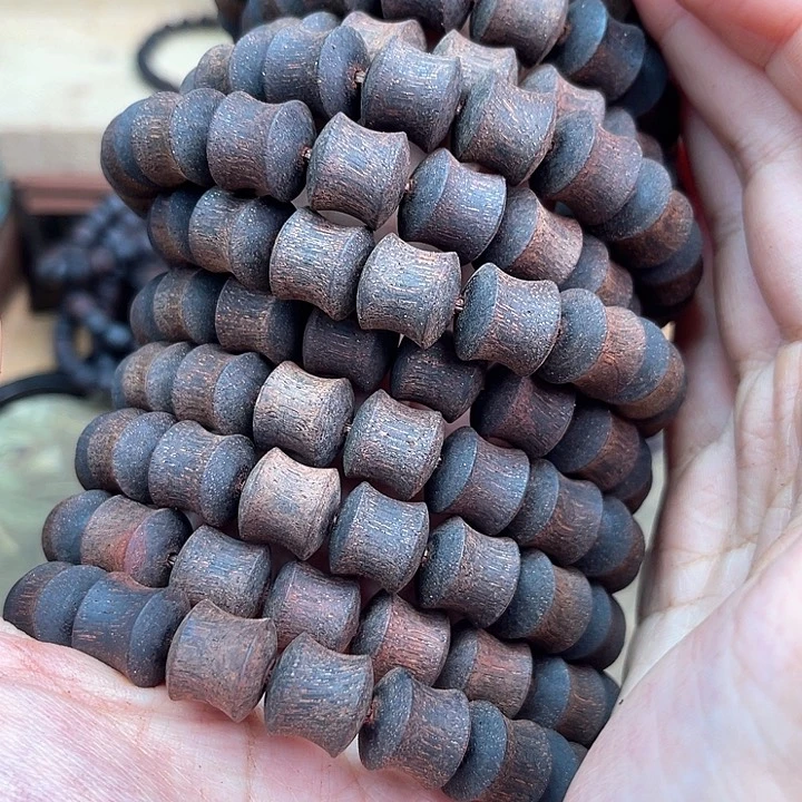 降真香其他1.2墨绿金丝蜜结竹节单圈