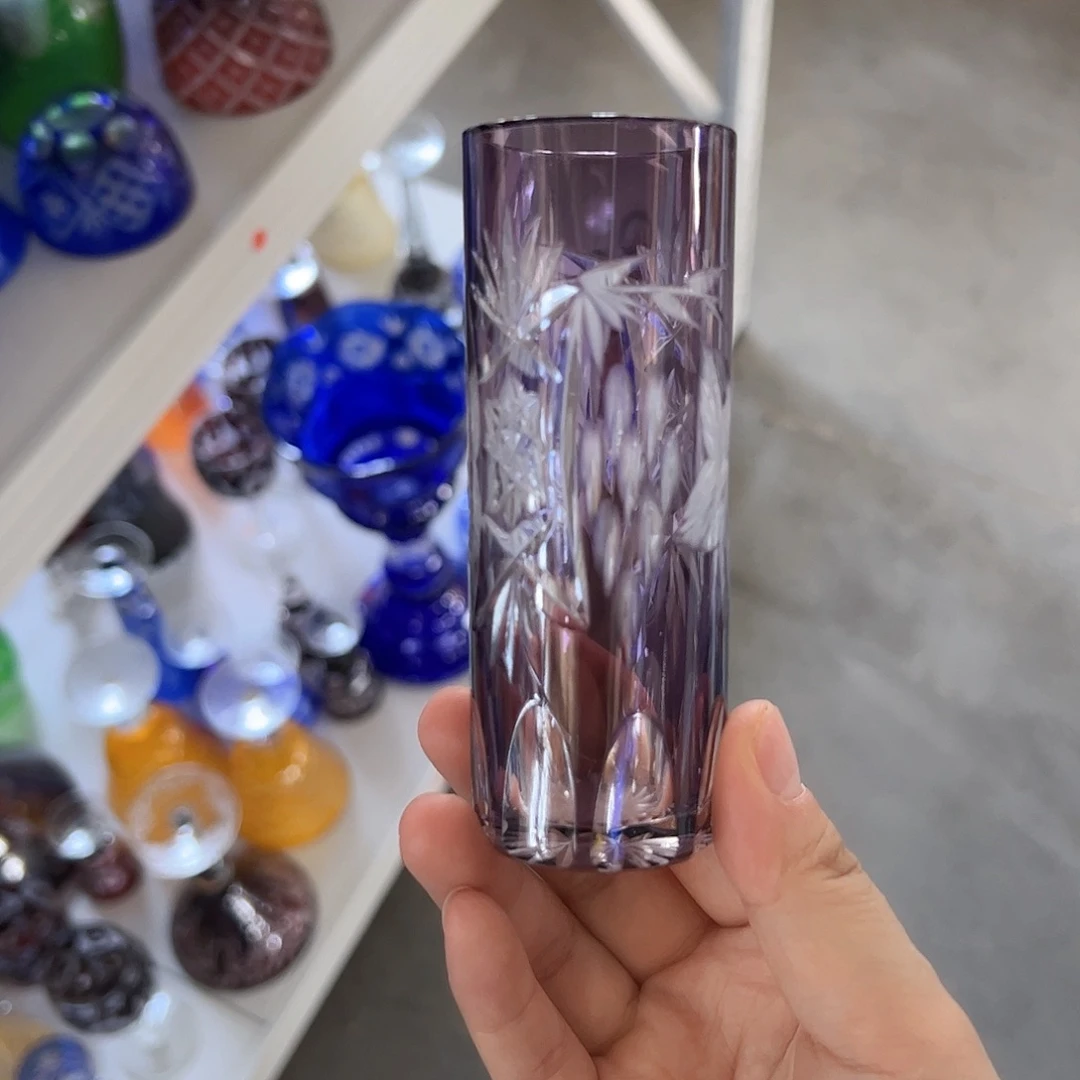 平底款水晶玻璃微瑕一个