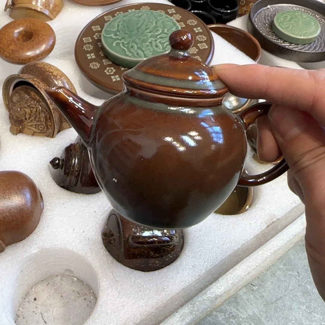 小金茶器青瓷茶具