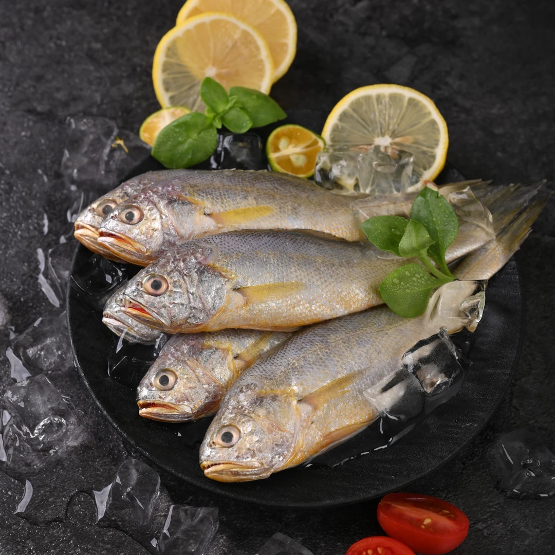 深海新鲜小黄花鱼速冻锁鲜顺丰冷链发货10-11条/斤