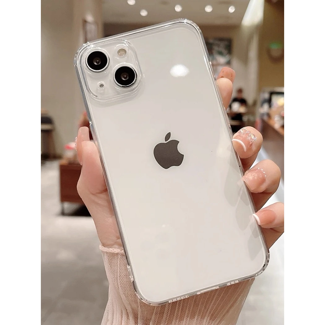 简约全包硅胶透明适用iPhone17苹果16手机壳15promax高级感16网红