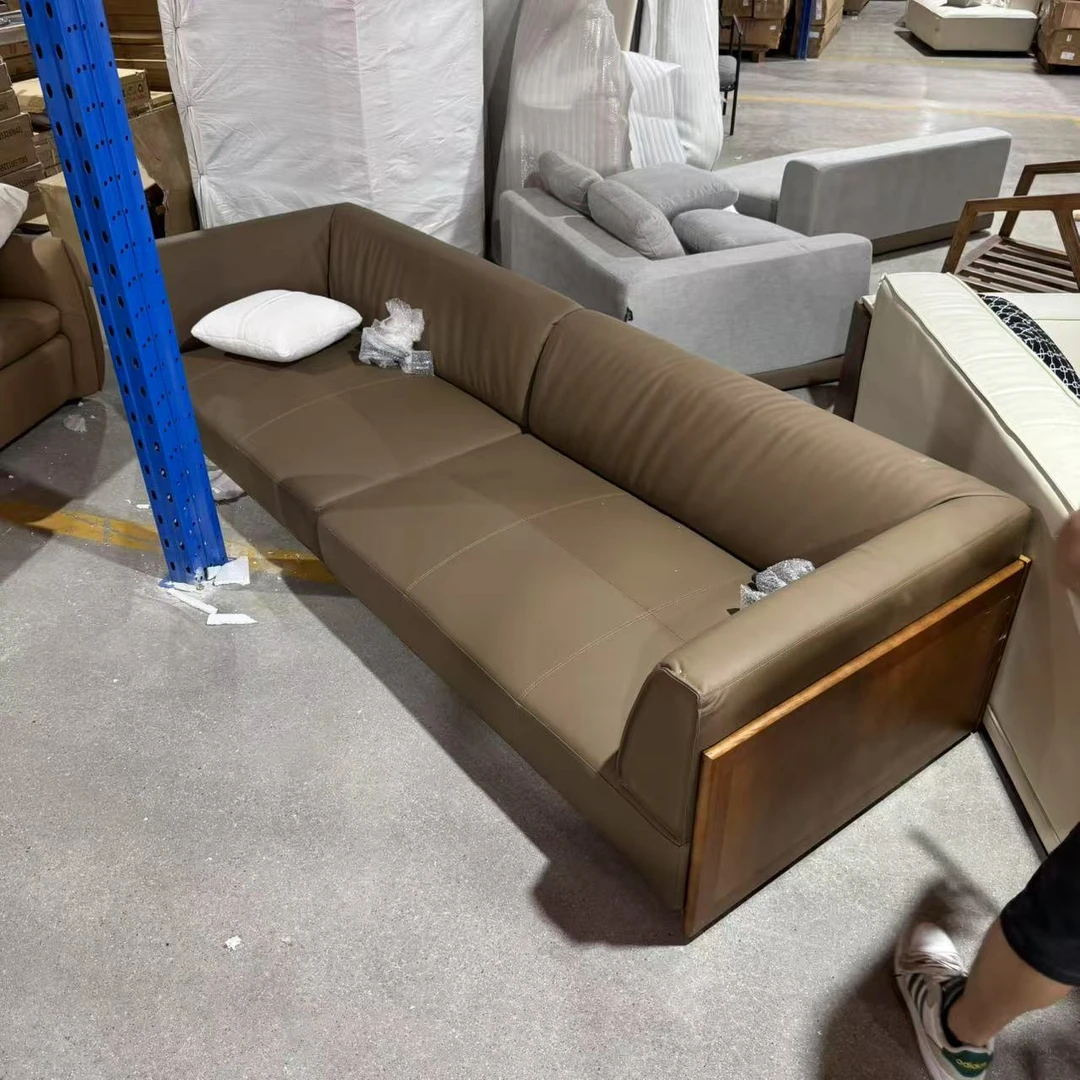 （瑕疵）H690#280*95CM皮艺沙发【不包安装】库存尾货（八楼）