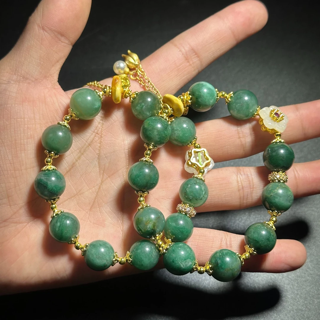 【三地推荐】天然天山翠设计款手链（多样性发其一）-3230