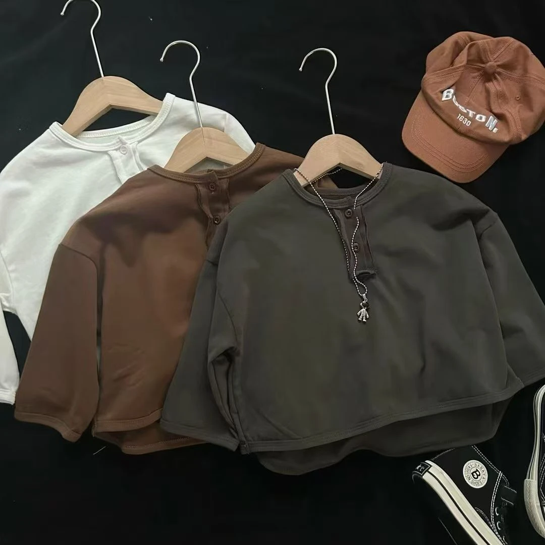 男童T恤春秋款2025新款儿童春装宝宝卫衣炸街长袖帅气痞帅衣服潮