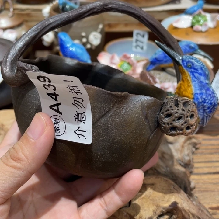 手工制作陶瓷茶具茶杯青蛙