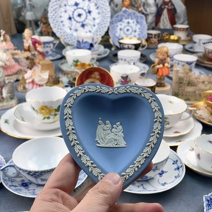 中古欧瓷瓷器小房子