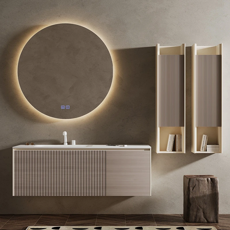 铂帝斯高定浴室柜 进口枫木烤漆半透漆工艺GD001链接为橡胶木价格