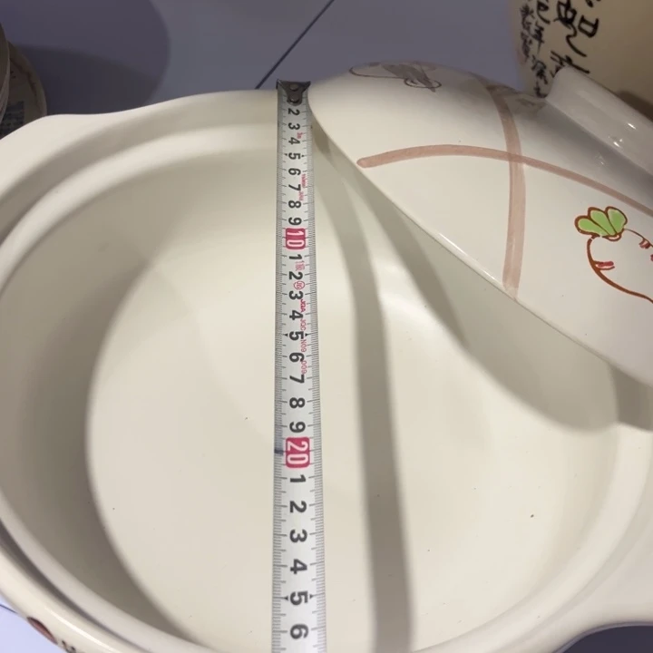 瓷片防干烧砂锅么么