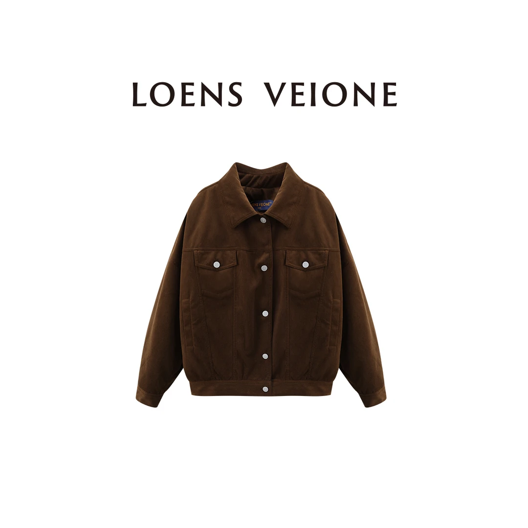 LOENS VEIONE/罗拉 翻领加棉百搭宽松冬季女士外套23CVDB0479N