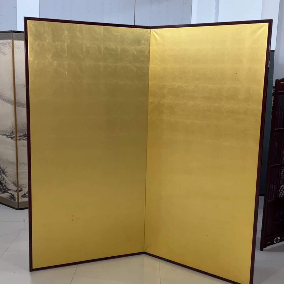 绘画屏风框画茶空间设计