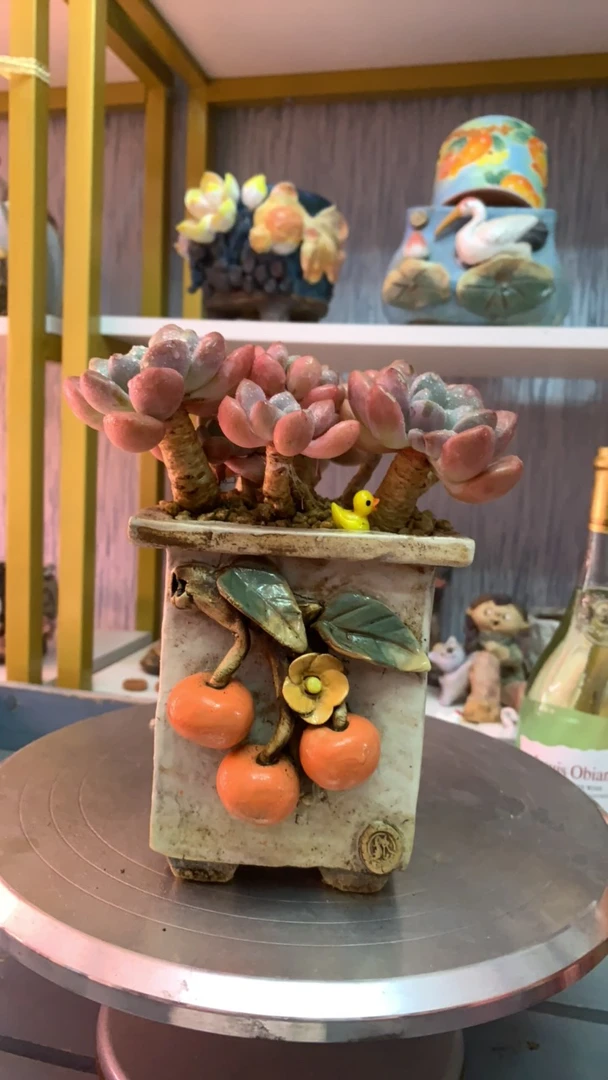 白狐品牌黄果子小方盆