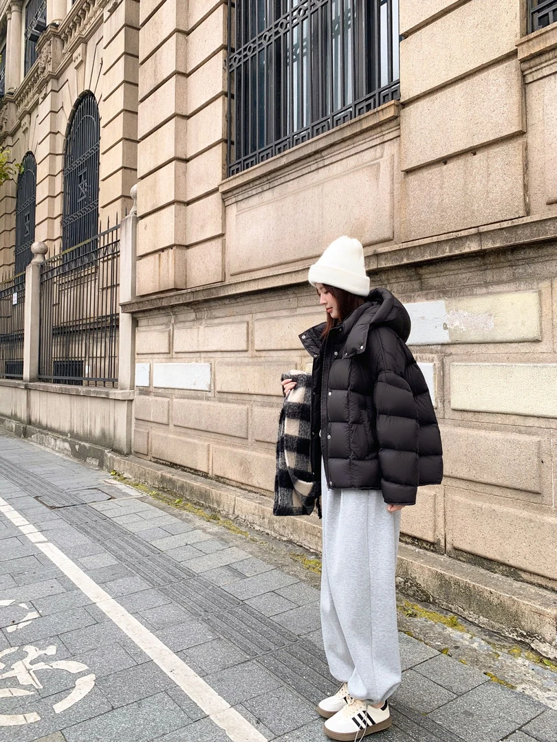 【薇哥内部自营】新款女士潮流百搭龟背泡芙铂金系列短款羽绒服.JN