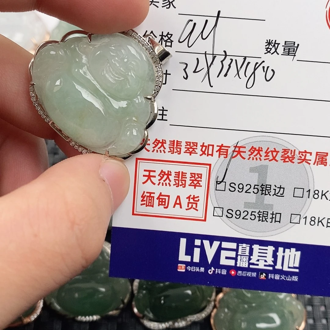 翡翠银S925镶嵌颈饰