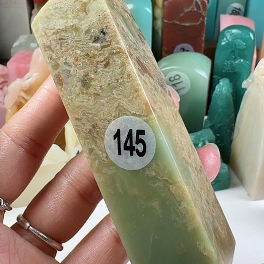寿山石印石刘*利印石章料……..