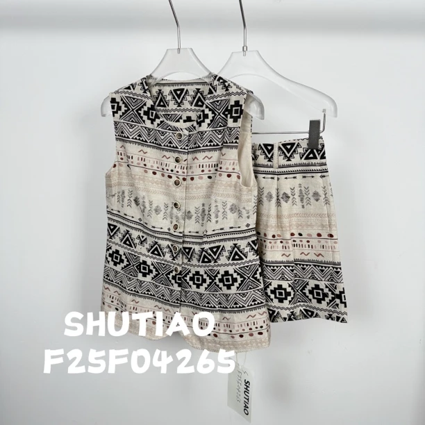 【SHUTIAO】2025夏季：新款小众设计款套装F25F04265