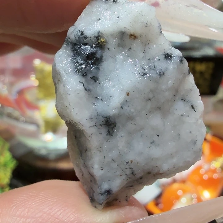 岁13.9g聚金阁天然明金矿标