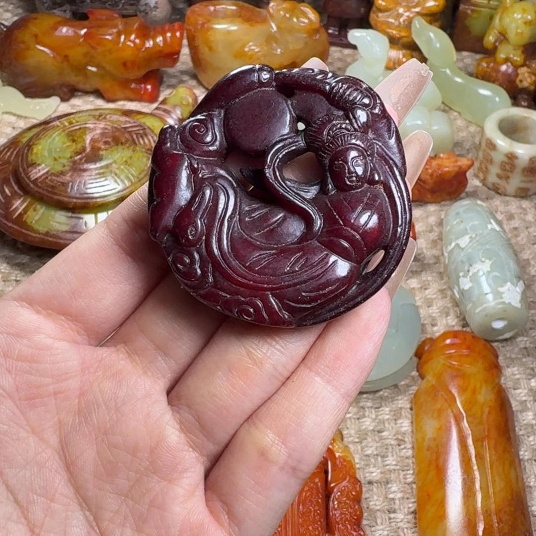 白玉菩提吊坠挂件