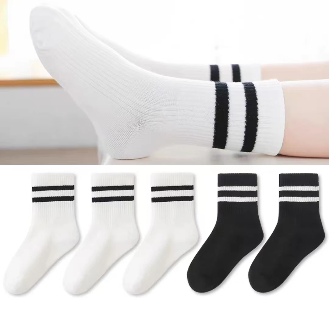 【六*shu】WZ-9926 a类高品质 青少年纯色  冬季中筒儿童袜 棉袜