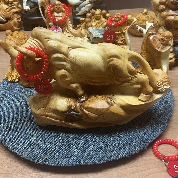 柏木太行崖柏手把摆件