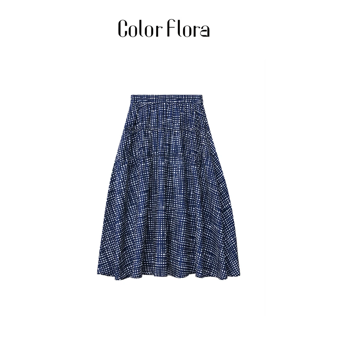 ‘法式维希’格纹宽松气质百搭半裙CF-BQ256029