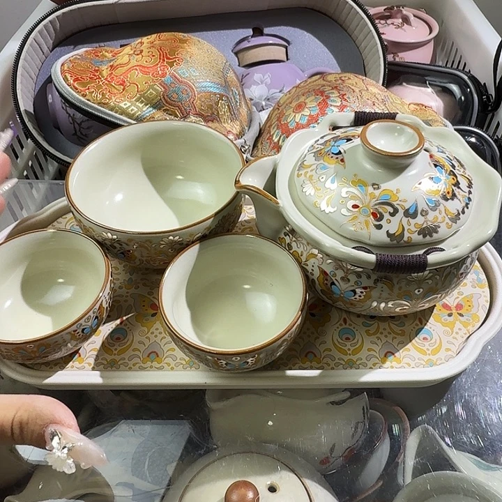 颜瓷茶器闪购链接550带茶盘