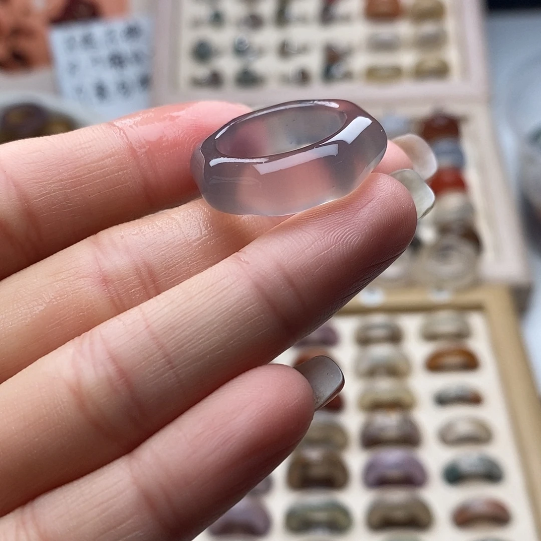 玛瑙/玉髓未镶嵌戒指A 39不退换港16