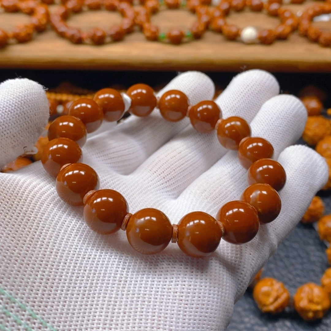 手串/手链橄榄核梅林铁核1.3正圆全品无瑕（15年老料）