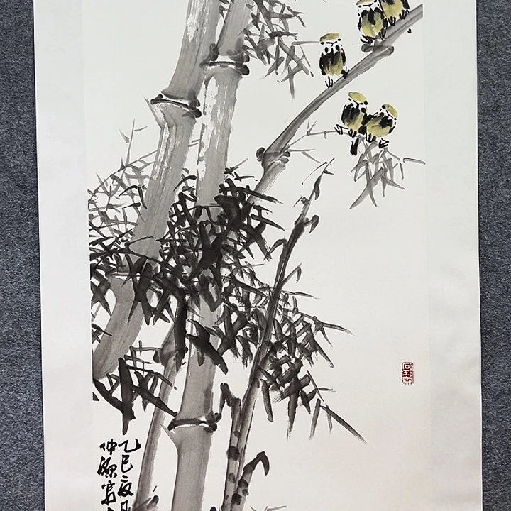 国画知鱼之乐纯手绘