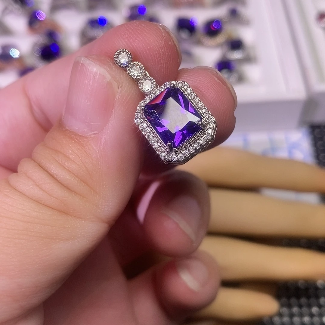 水晶戒指合金欧拉法精品水晶饰品百搭戒指吊咀耳钉