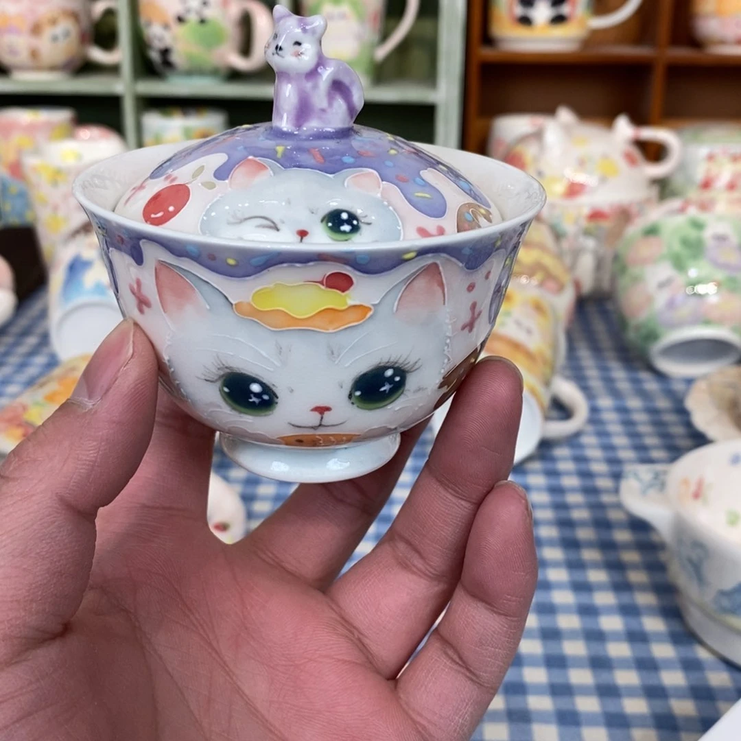 瓷片布偶猫盖碗福利价