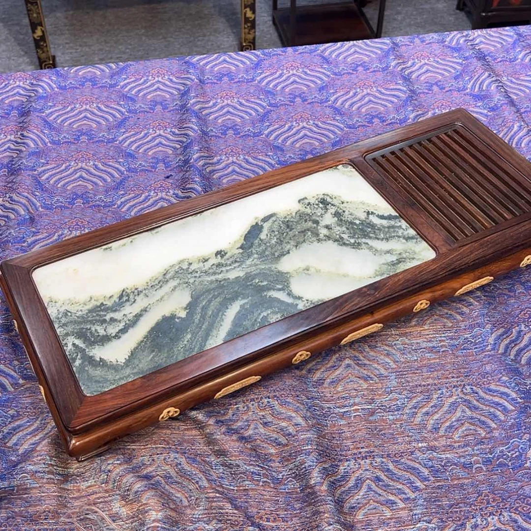【闪购商品】红酸枝木类成套家具茶盘
