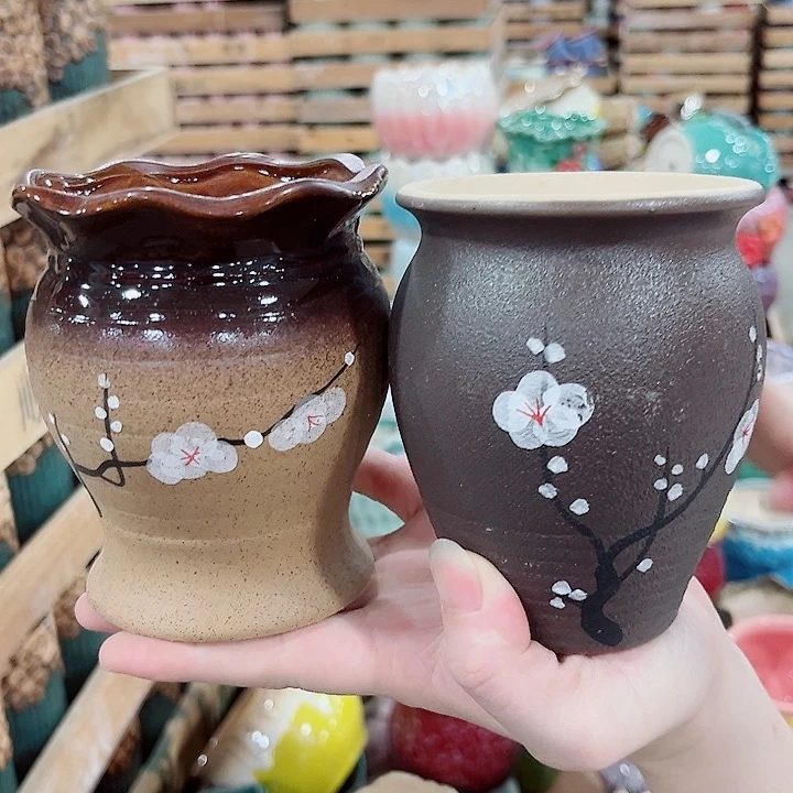 有孔.凑单10元陶瓷花盆发货！