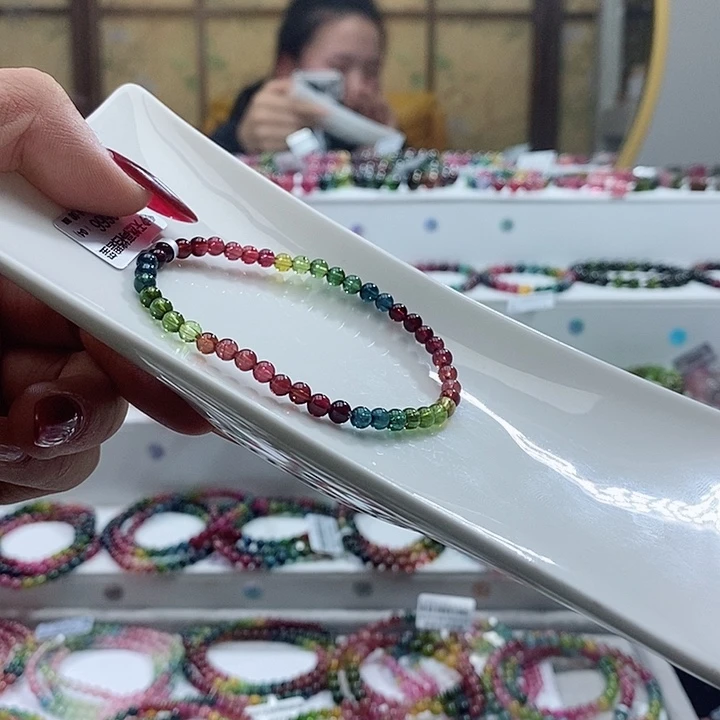 碧玺手链未镶嵌多样性发一条