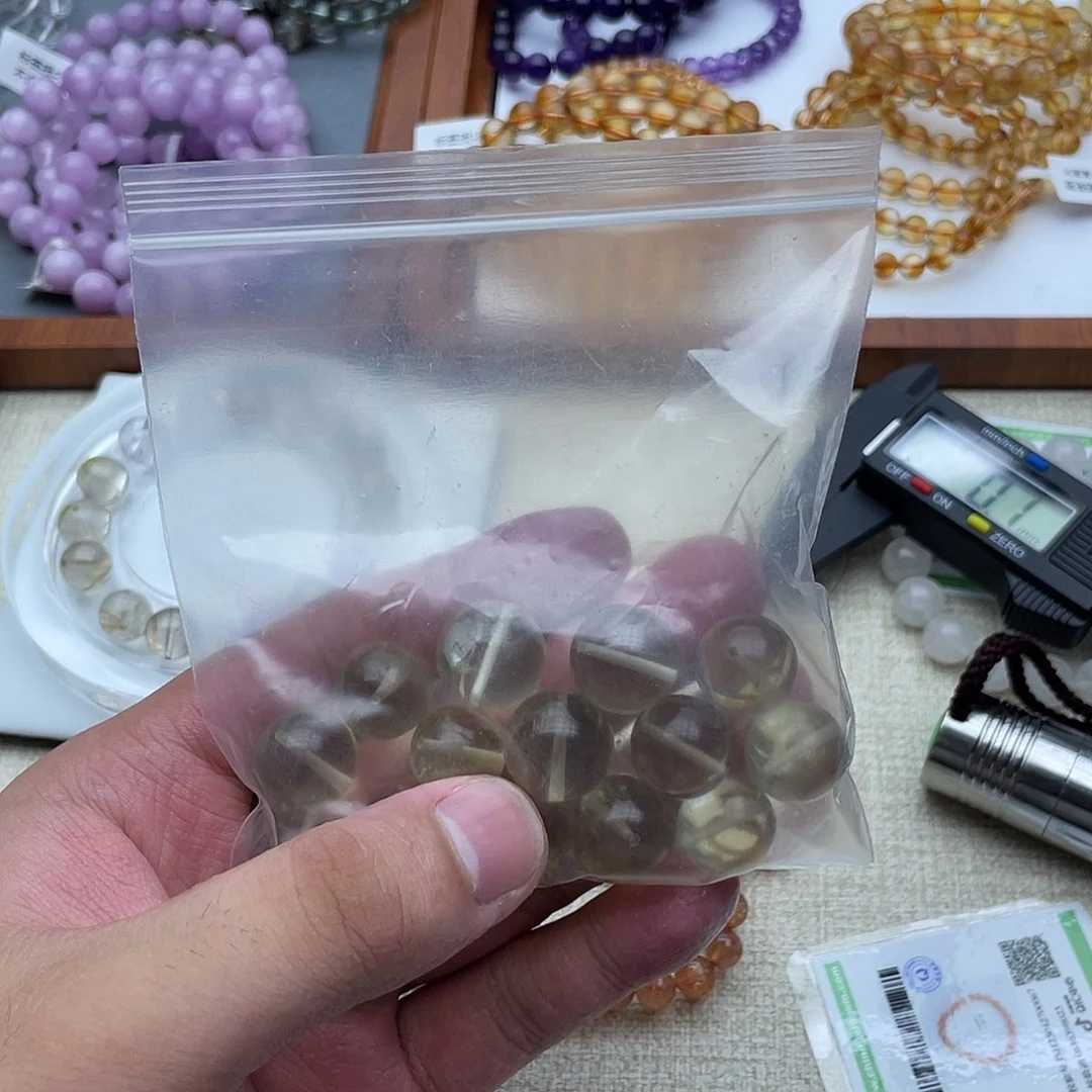 佩***璇水晶手链未镶嵌黄水晶单珠