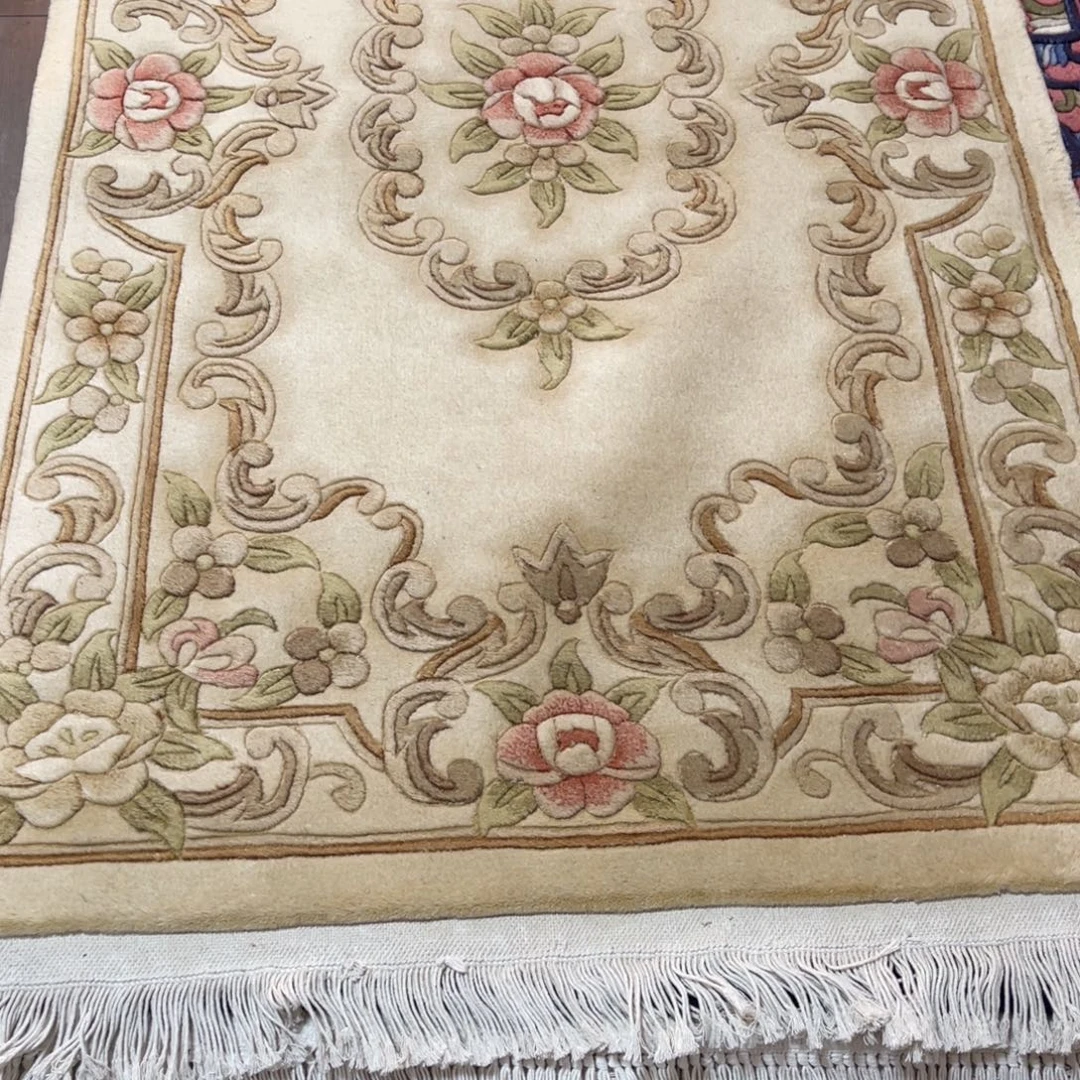 羊毛90×150纯手工羊毛加厚床边毯