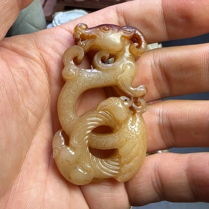 和田玉挂件未镶嵌夜***园