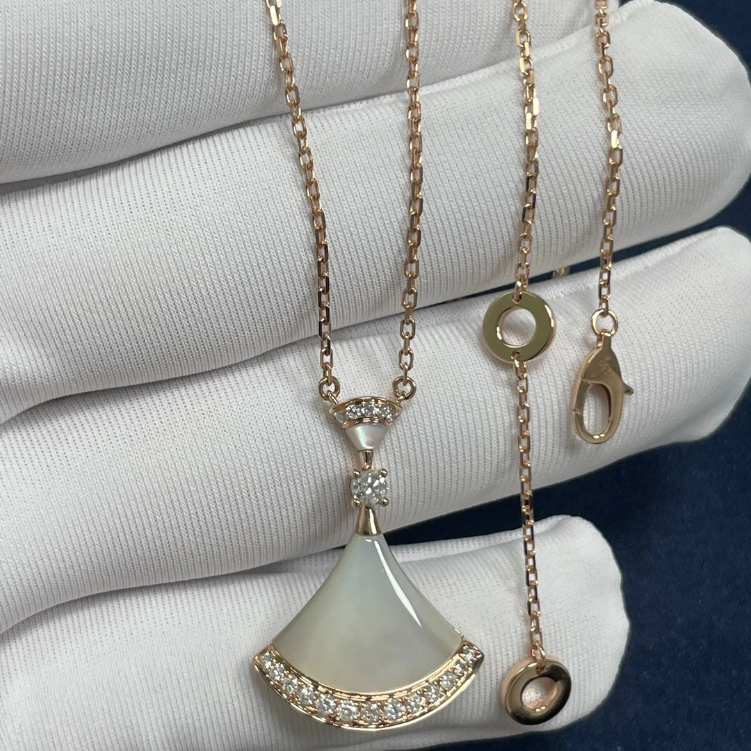 【CHERISH】18k  贝母裙子项链