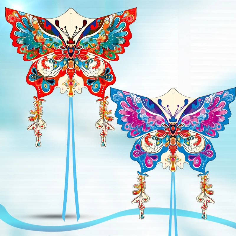 国潮蝴蝶风筝202425年新款专业潍坊微风易飞儿童大人专用高档风筝