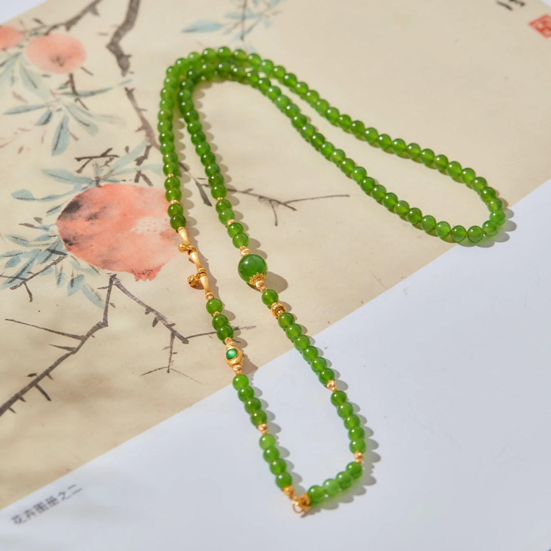 【云上雅岚】森屿 | 18K碧玉百搭链多样性发一#XYGD363021-A