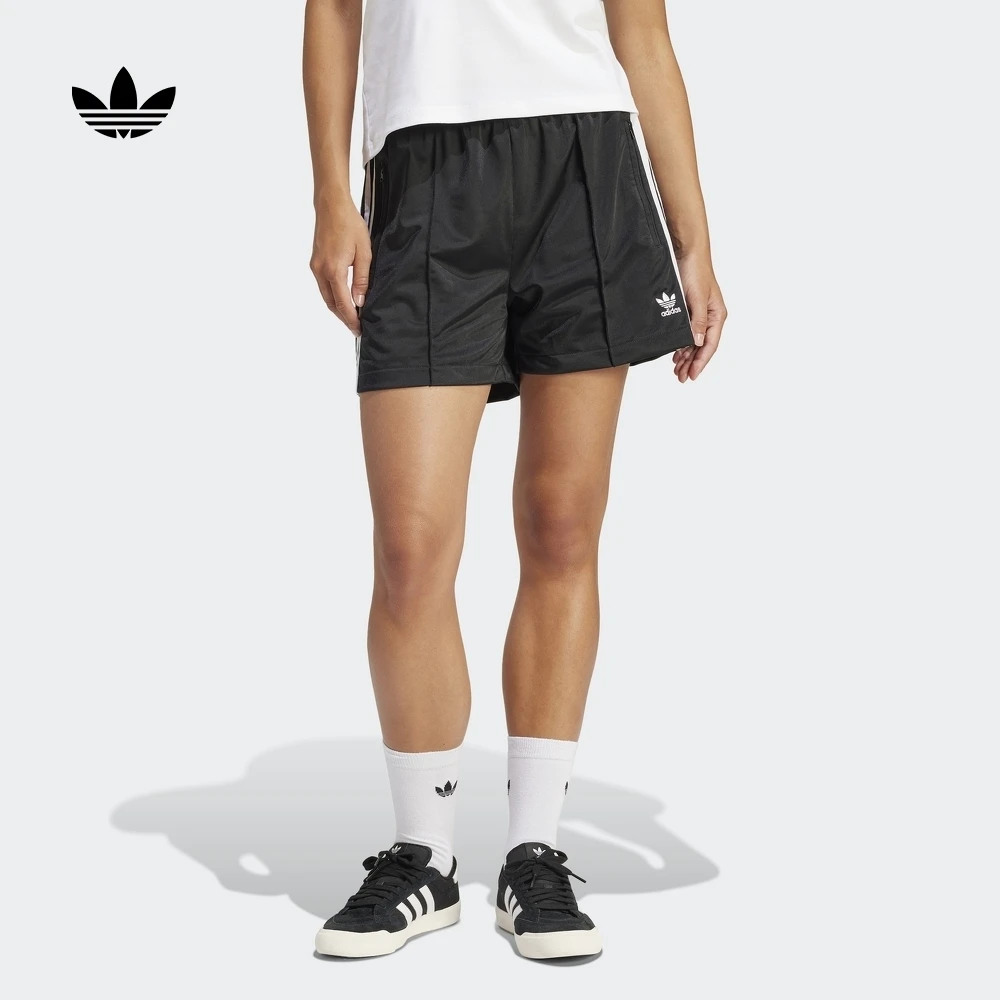 阿迪达斯三叶草 经典复古舒适三条纹宽松运动短裤女款夏季 IU2425