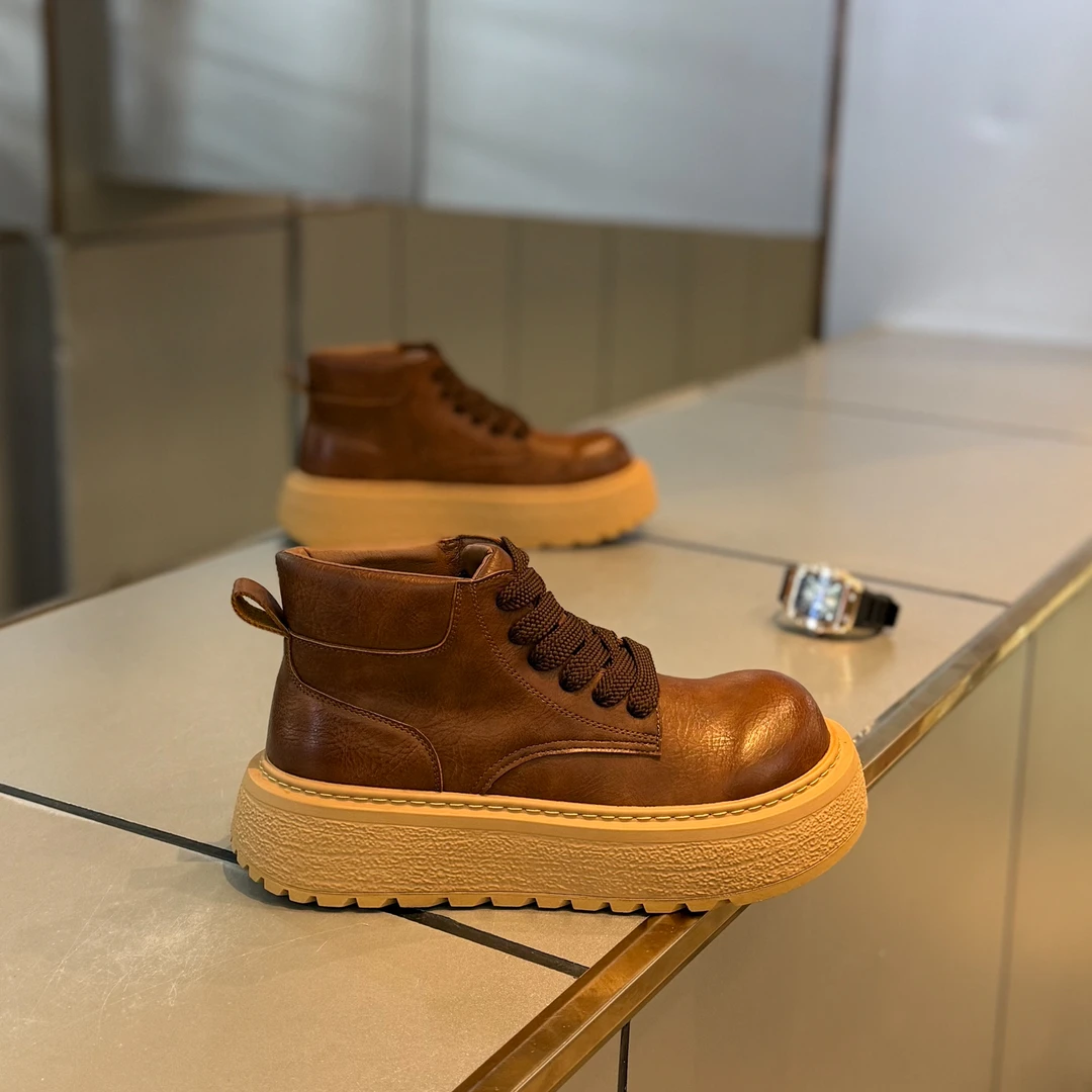 厚底马丁靴时尚休闲百搭2025年秋冬新款网红同款流行男鞋潮款