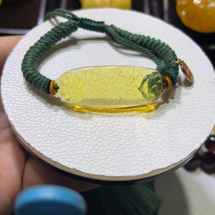 琥珀未镶嵌颈饰琥珀手串