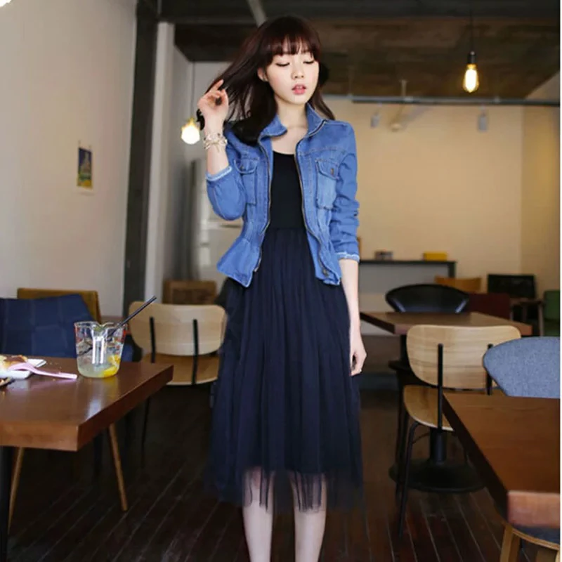 纱网吊带蓬蓬打底裙女士甜美夏装长款背心连衣裙