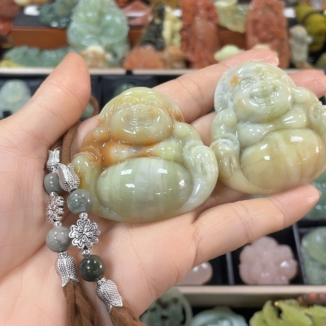 蛇纹石玉颈饰未镶嵌多样性发货，拍一发一