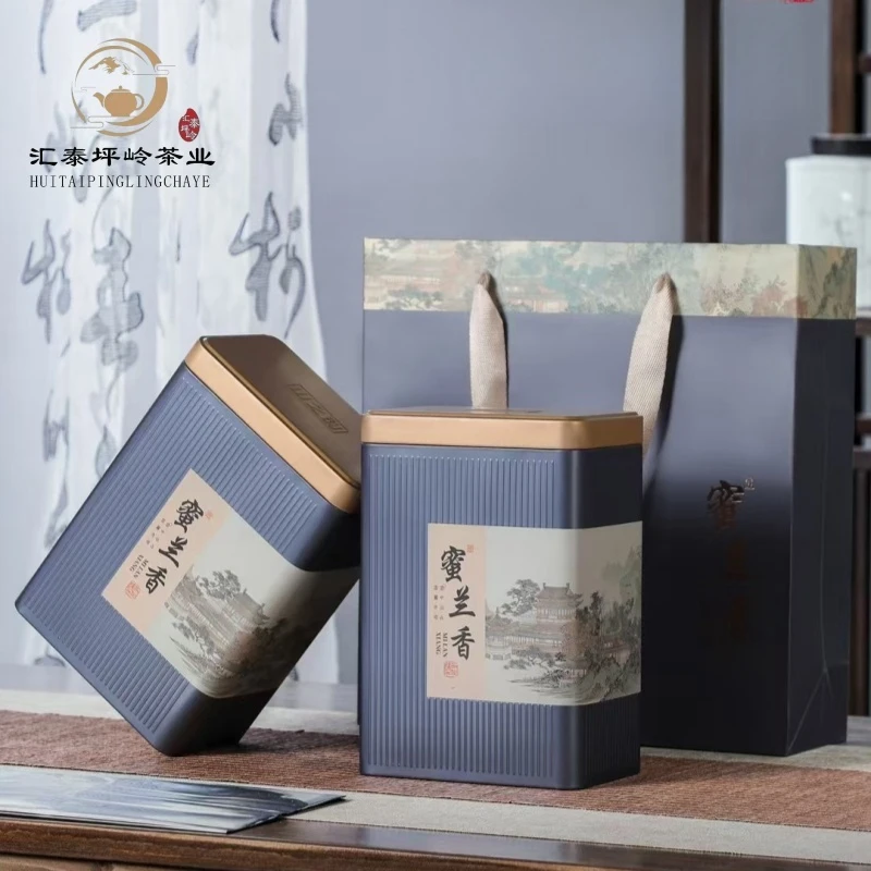 潮州凤凰单枞单丛茶茶蜜兰香送长辈送礼茶叶礼袋装500g两罐一斤