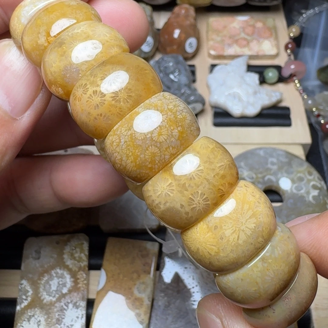 未镶嵌纯天然色有机玉石保真色硅化玉